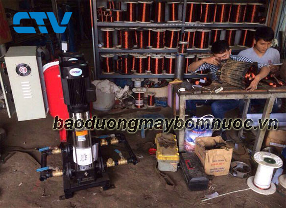 Bảo dưỡng máy bơm trục đứng CNP tại Cường Thịnh Vương