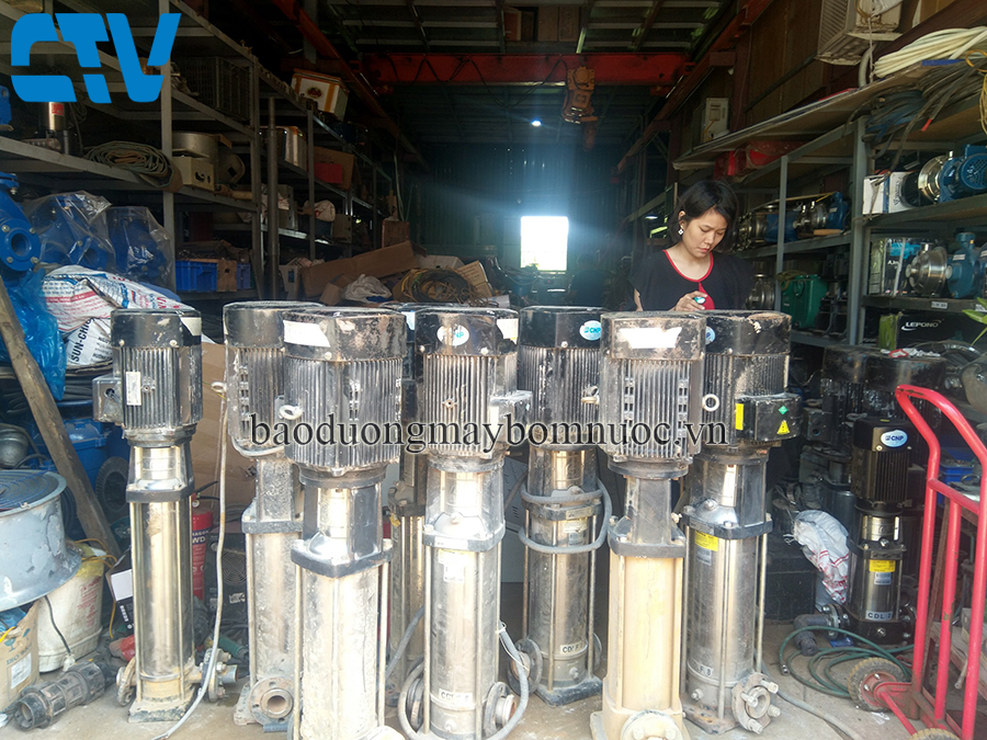 Bảo dưỡng máy bơm nước trục đứng CNP tại Cường Thịnh Vương