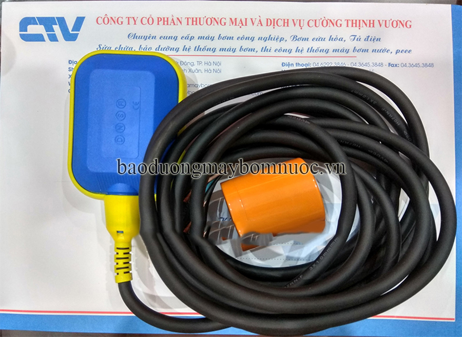 Phao điện máy bơm ATA 5 mét (Phao báo mức nước)