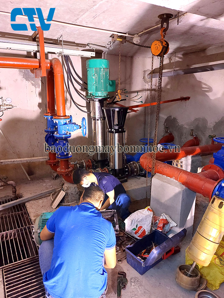 Dịch vụ sửa chữa máy bơm trục đứng tận nơi, chất lượng và uy tín hàng đầu
