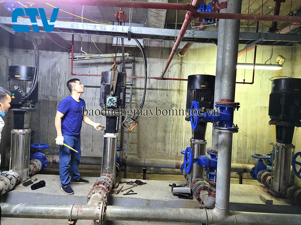 Bảo dưỡng, sửa máy bơm trục đứng CNP uy tín, chuyên nghiệp